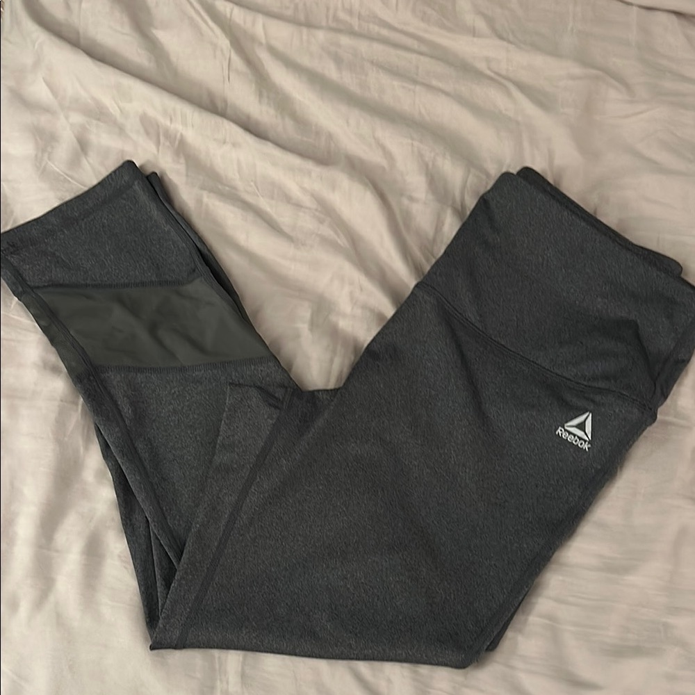 NWOT High Waist Reebok Charcoal Active Leggings